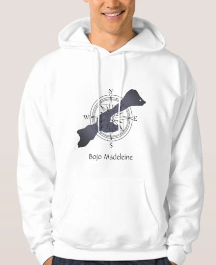 Get Your Bearings - Compass Island Hooded Pullover Sweatshirt - Adult