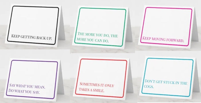 Encouragement / Push Set of Six Notecards