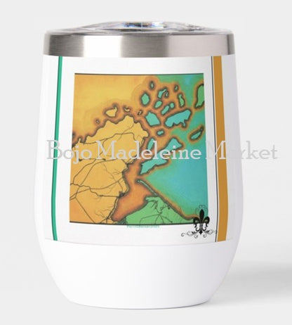 Get Your Bearings - Turquoise Apostles Wine Tumbler