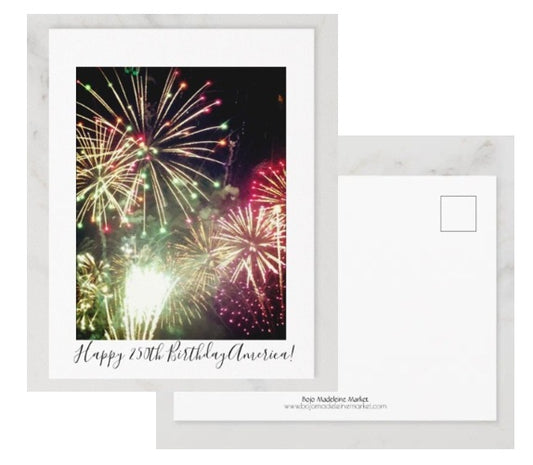 Happy 250th Birthday America Postcard Set