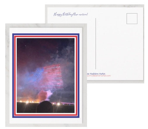 Awe-merica, Happy Birthday! Postcard