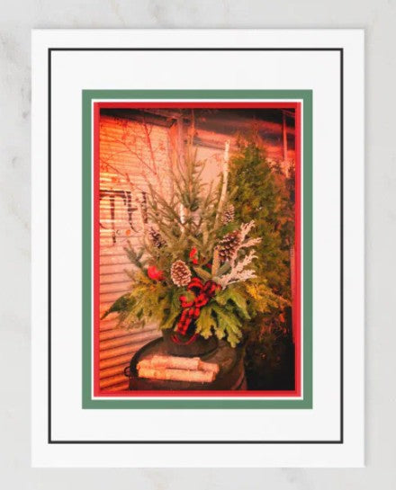 Holiday Porch Pot Postcard Set
