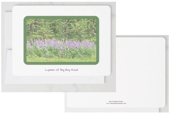 Big Bay Road Lupines Notecard Set