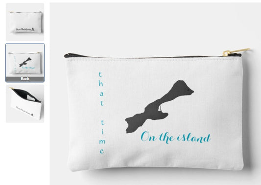 That Time on the Island Small Zipper Pouch