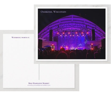 Summer in Purple - Oshkosh, WI Postcard